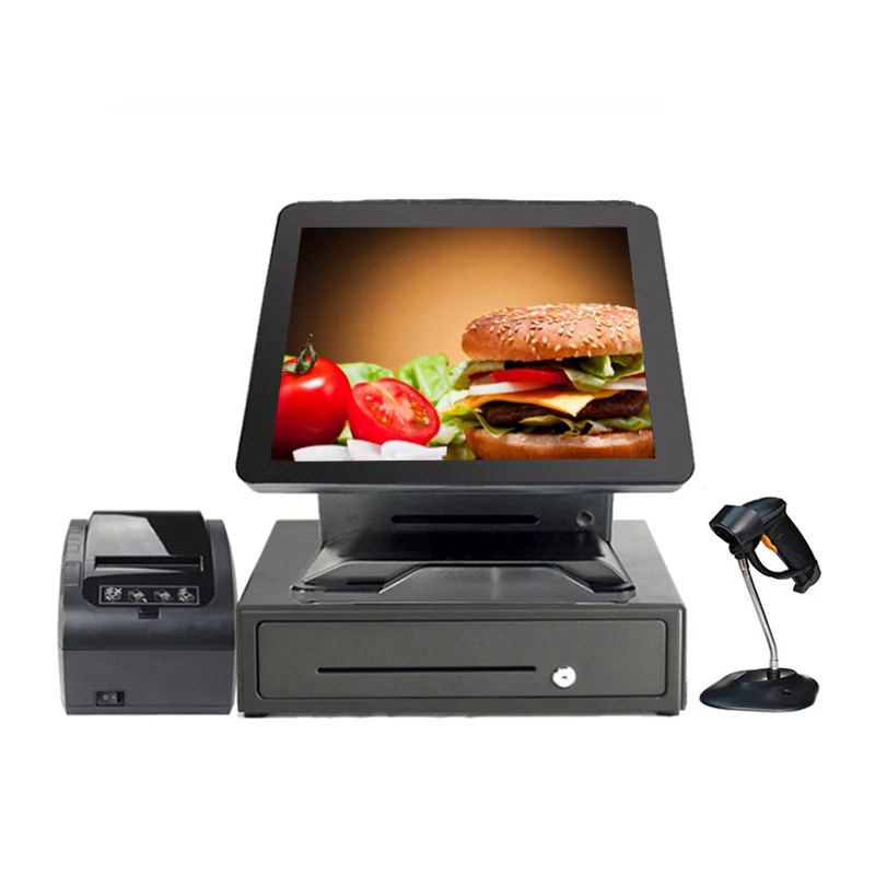 Оптовая продажа сенсорный экран Pos машина все в одной точке продаж POS для