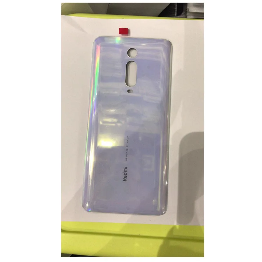Новая задняя стеклянная крышка для xiaomi Red mi K20 K20 pro mi 9T mi 9T pro запасная задняя крышка для батареи xiaomi mi 9t - Цвет: white