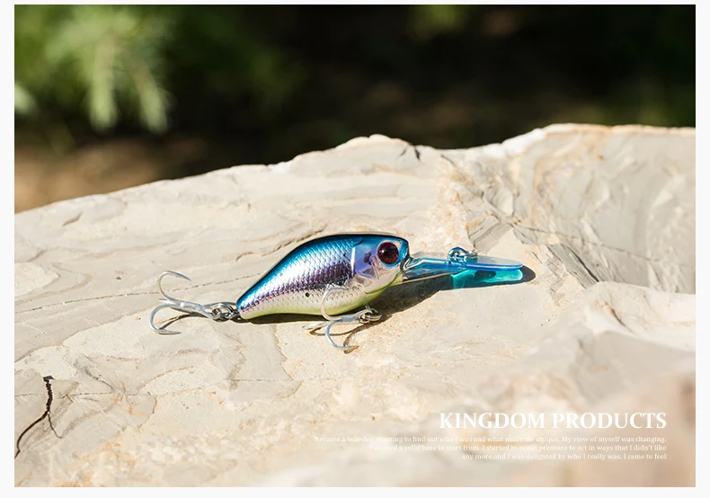 Kingdom Fishing Приманка Crankbait Isca искусственная Jerakbait медленное погружение 50 мм 5 г Воблер для мелкой рыбы форель, щука модель приманки 5316