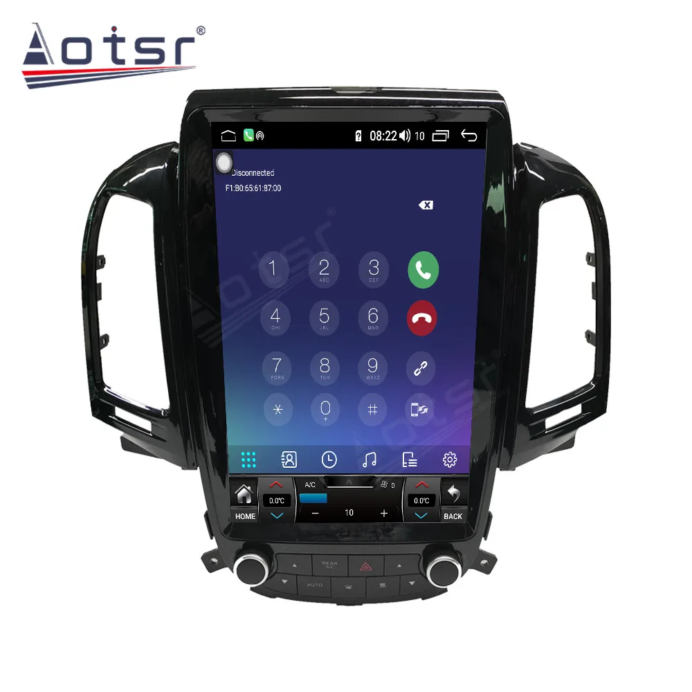 저렴한 현대 산타페 128-2006 안드로이드 10 테슬라 자동차 라디오 무선 카플레이 GPS 네비게이션 DSP 멀티미디어 플레이어, 6 + 2012 GB