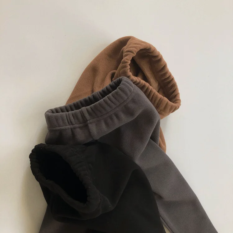 WLG леггинсы для девочек и мальчиков детские штаны зимние Бархатные толстые