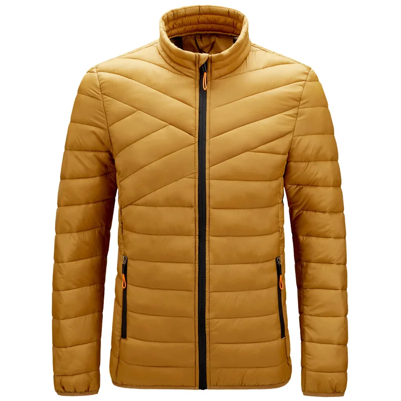 New Autumn Winter Jacket Men Stand Collar Windbreaker Winter Parkas Coat Men Plus Size M-4XL Slim Fit Men Clothing Dropshipping