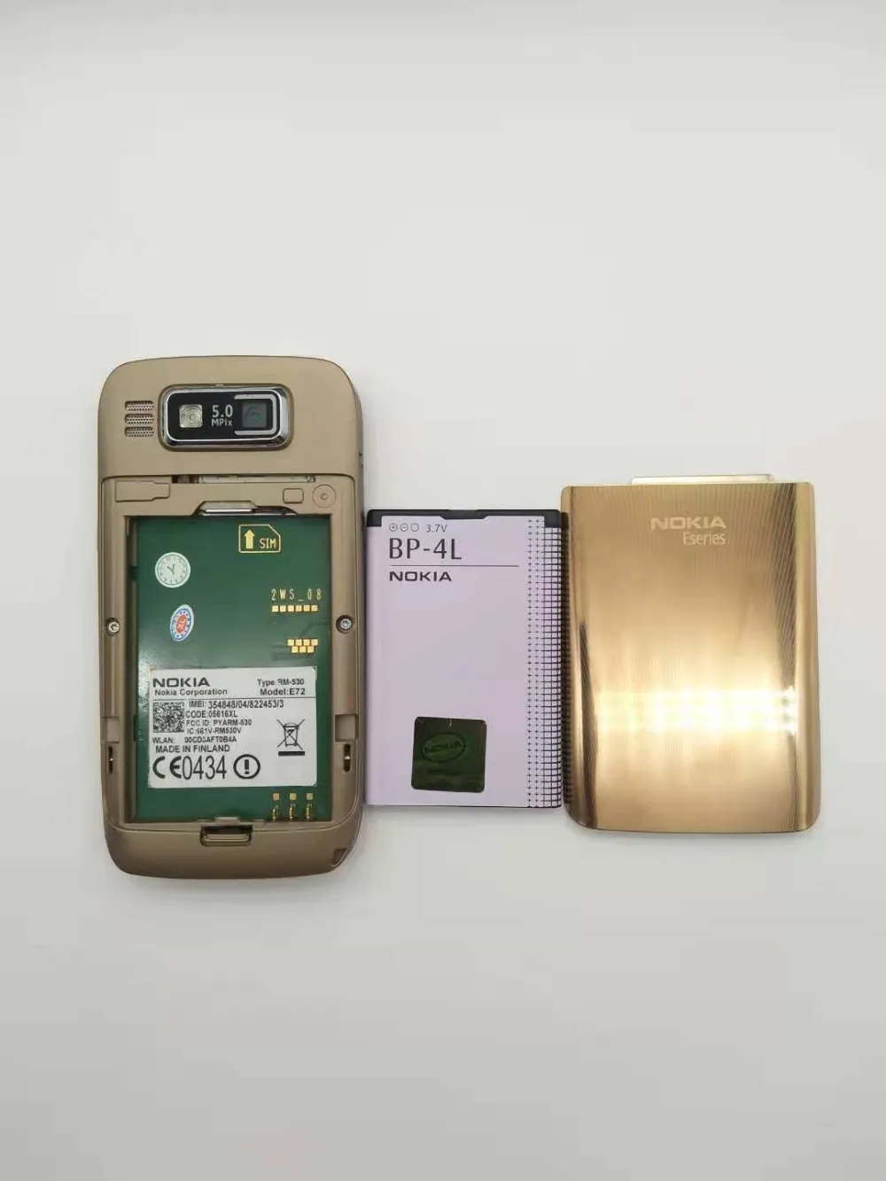 E72 Nokia E72 мобильный телефон 3g Wifi gps 5MP черный разблокированный E серия смартфон и один год гарантии отремонтированный