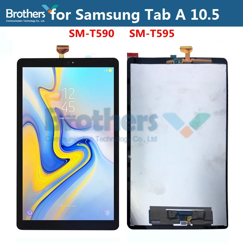 Для Samsung Galaxy Tab A 10 5 ''SM T590 SM T595 ЖК экрана в сборе для Планшет экран с сенсорным
