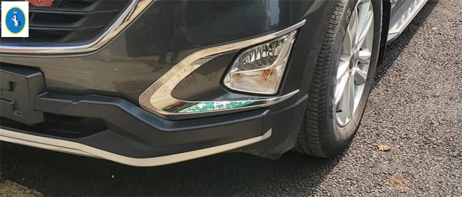 Yimaautotrims аксессуар хром передние противотуманные фары лампа век брови крышка отделка Подходит для Chevrolet Equinox