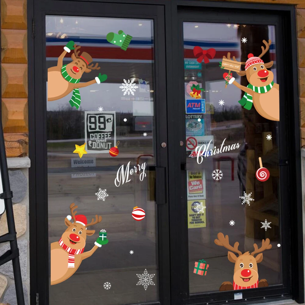 

Window Wall Sticker Glass Electrostatic Festive Translucent 30*40cm Art