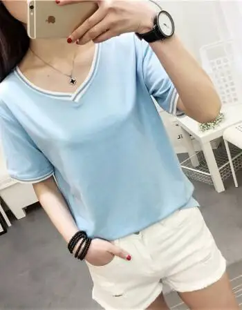 

Tops T Shirt Women Short Sleeve Tshirt Women T Shirt lavender Cotton Tee Shirt Femme