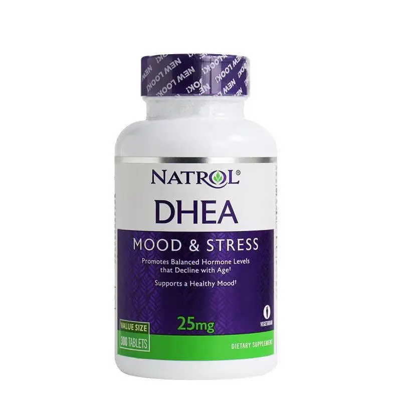 

U.S.A Import Natrol DHEA Mood 25 mg 300 Tablets Promotes Balanced Hormone relieve stress Pregnancy preparation