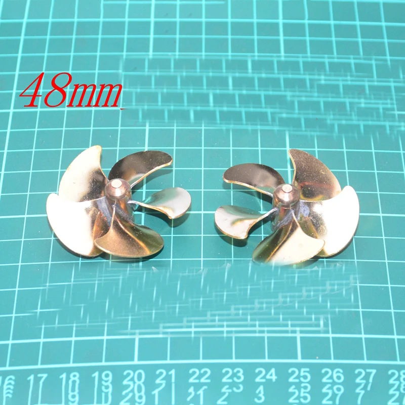 

1PCS 48mm Copper Propellers Five Blades Boats 5Blades Propeller with M4 Hole Pitch for RC Electric Gasoline Shaft