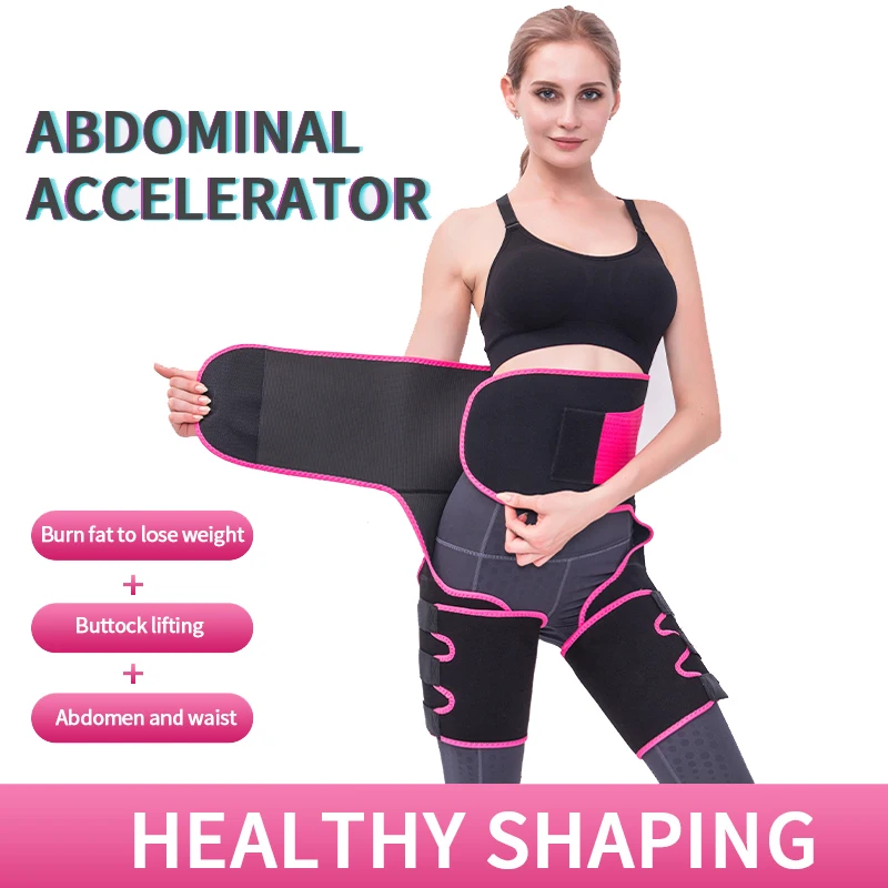 Neoprene Waist Trainer Sweat Slim Thigh Trimmer Leg Shaper Slimming Belt Shapewear For Weight Loss Body | Женская одежда