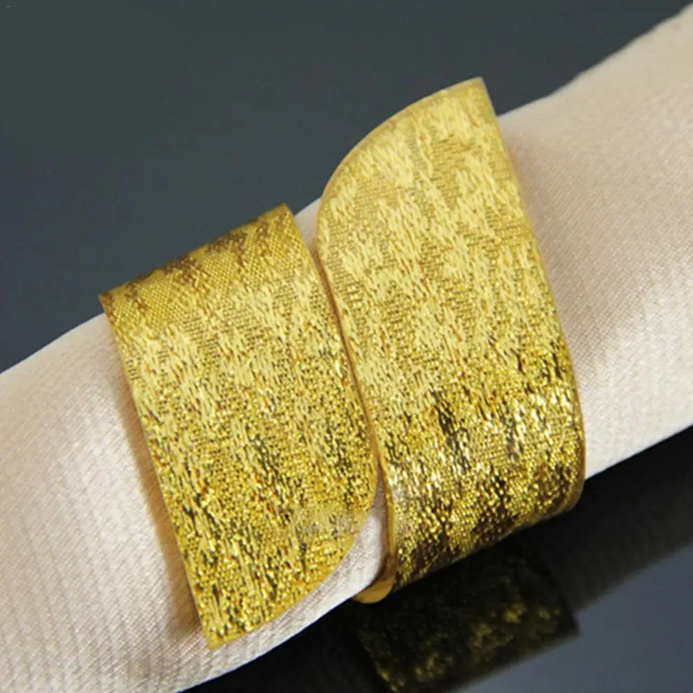 Золотое кольцо для салфеток из нержавеющей стали полый X образный застежка еды
