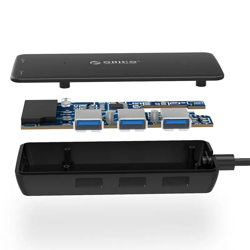 Usb-концентратор 3 порта USB 3,0 концентратор Высокоскоростной многопортовый usb-адаптер 2 в 1 usb3.0 концентратор SD/TF кардридер для ПК ноутбука, H3TS-U3