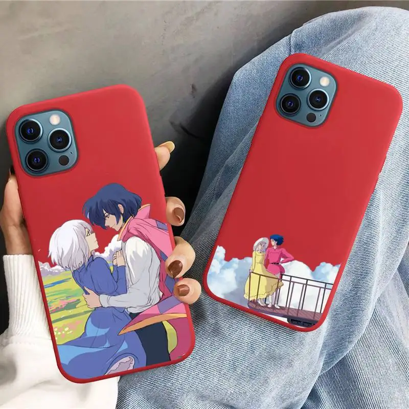 

Howl's Howls Moving Castle Phone Case Soft Solid Color for iPhone 11 12 13 mini pro XS MAX 8 7 6 6S Plus X XR