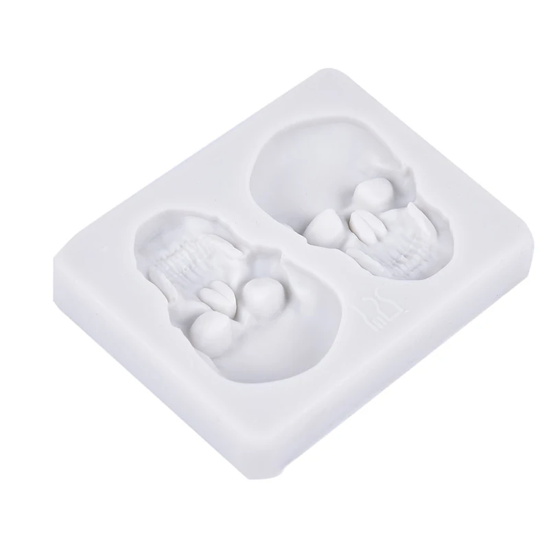 

3D Skeleton Head Skull Silicone DIY Chocolate Candy Molds Party Cake Decoration Mold Pastry Baking Decoration Tool