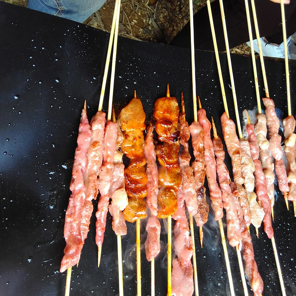 

Outdoor Picnic Non-toxic Oven BBQ Grill Mat Multi-functional Practical Convenient Reuse Non-stick Barbecue Baking Pad