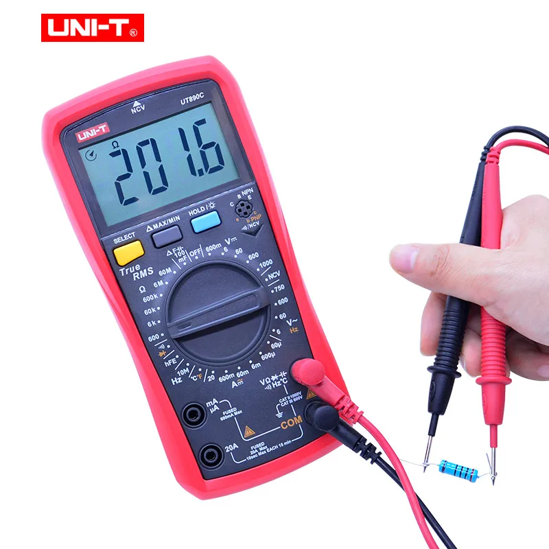 Цифровой мультиметр UNI-T UT890C UT890D + True RMS Измеритель постоянного и переменного тока