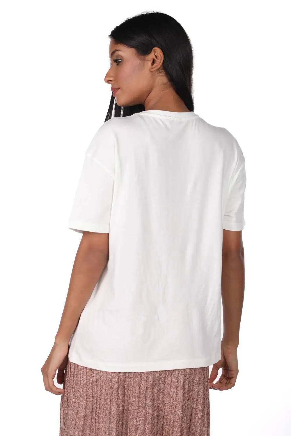 

Markapia Crew Neck Womens Ecru T-Shirt