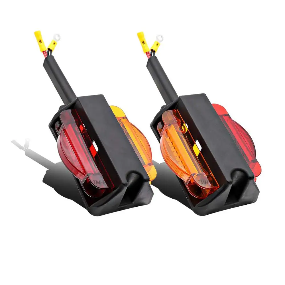 1 пара 7 светодиодный желтый и красный боковые габаритные светильник сигнала