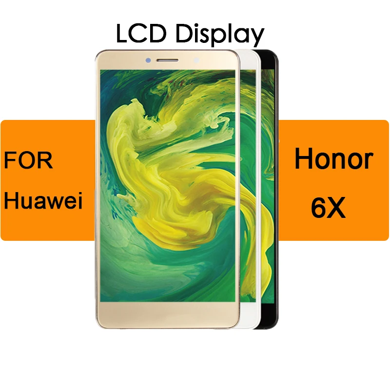 Для Huawei Honor 6X ЖК дисплей с цифрователем сенсорного вода и рамкой для GR5 2017 BLN L24 AL10 L21