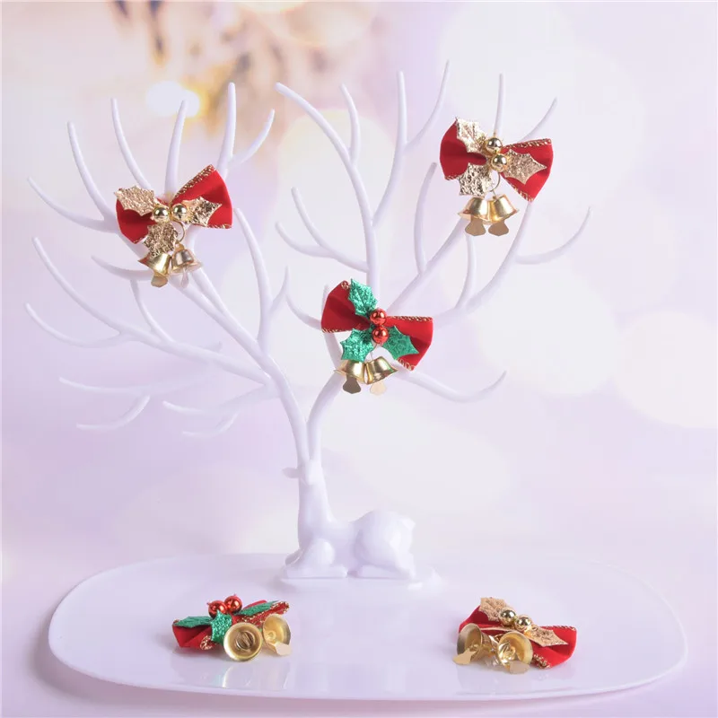 

4PCS Christmas Tree Bow Christmas Ornaments Party Supplies Bell Home Garden Bows Christmas/Wedding Party Decoration