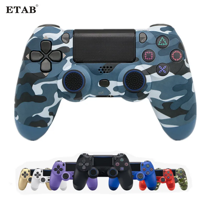 Bluetooth-контроллер 24 цветов для PS4 PS3 беспроводной геймпад с двойной вибрацией