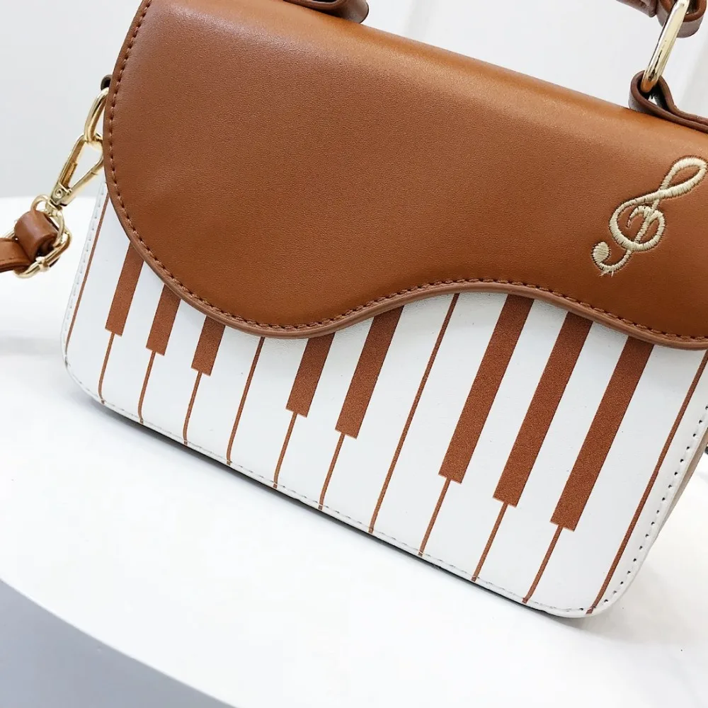 Weysfor Piano Pattern Shoulder Bag Handbags Women Crossbody Bags Ladies Sling Messenger Bag Pouch Totes Women Flap Bag