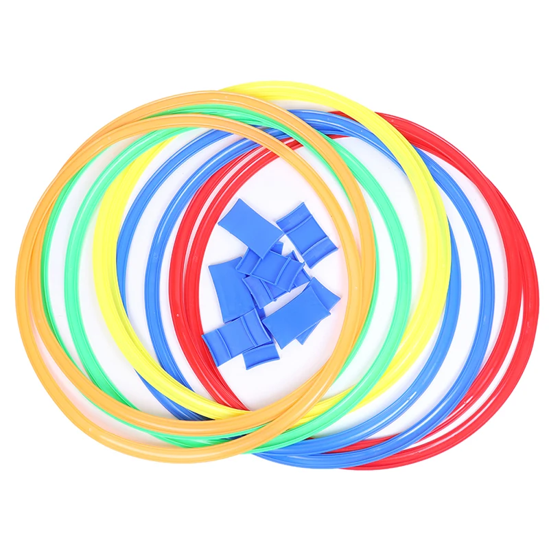 

10Pcs high quality Hopscotch Rings Hoops Play Lattice Jump Sensory Fun Garden Games 2 sizes