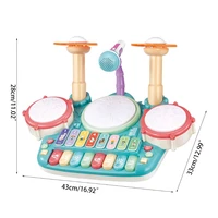 children musical instrument toy electronic piano keyboard xylophone drum toys 77hd