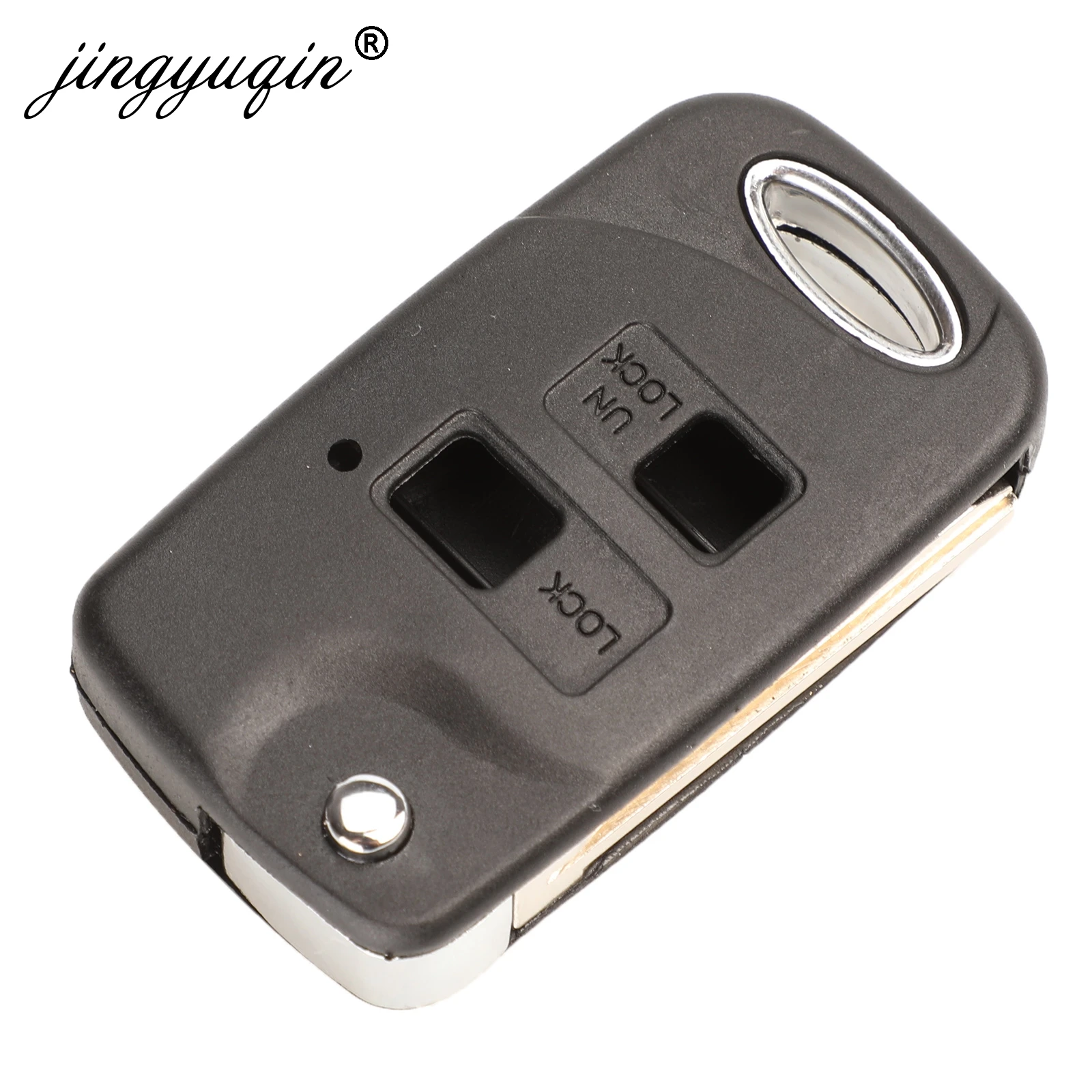 Jingyuqin флип 2 кнопки дистанционного ключа оболочки для Toyota RAV4 Avalon Echo Prado Tarago Camry Tarago TOY43/TOY47 TOY48 Fob чехол