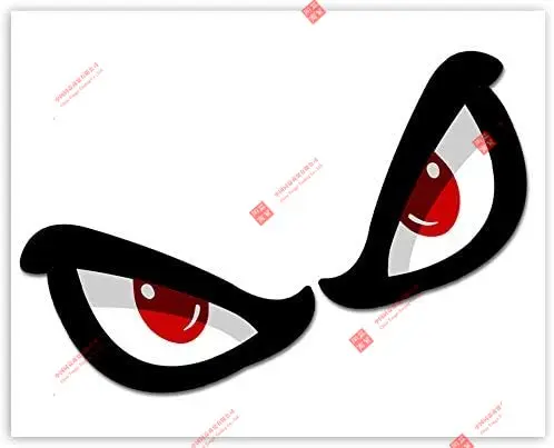 

Personality 1 Pair Vinyl Car Sticker No Fear Eyes Racing Rally Stickers Car Moto Motorcycle Bicycle Window