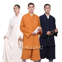 ice silk monk clothes summer short gown suit monk dress long gown monk clothes small gown monk clothes arhat robe