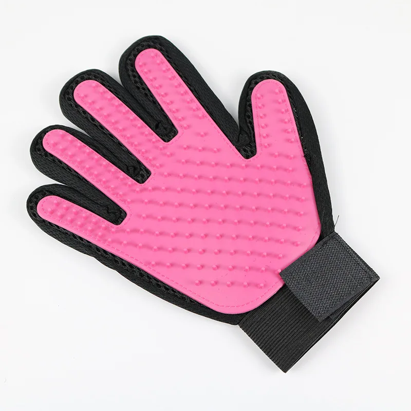 Мягкая силиконовая Щетка для собак перчатка Массажная щетка домашних животных