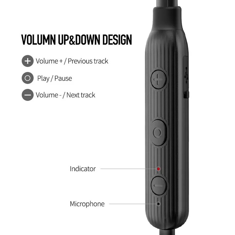 Беспроводные спортивные наушники PRODA магнитные Bluetooth стереогарнитура с