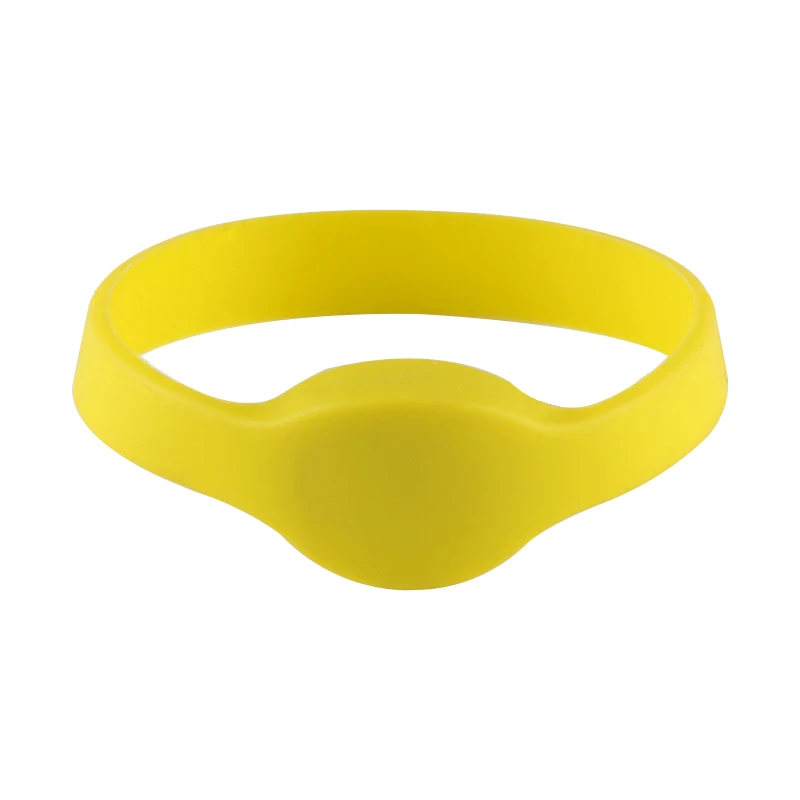 50PCS 125KHZ TK4100 EM4100 RFID Bracelet Silicone Card Wristband Access Control Yellow | Безопасность и защита