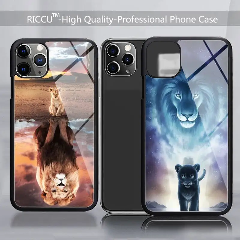 Резиновый чехол для телефона с Львом тигром волком iPhone 12 11pro Max XS 8 7 6 6S Plus X SE 2020 XR