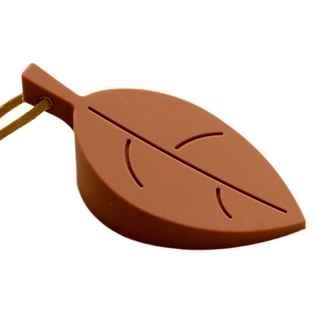 Leaves-Tope de puerta de goma de silicona para ni&ntilde;os, bloques de puerta anticarpeta, tarjeta de seguridad de mano, colgante-4