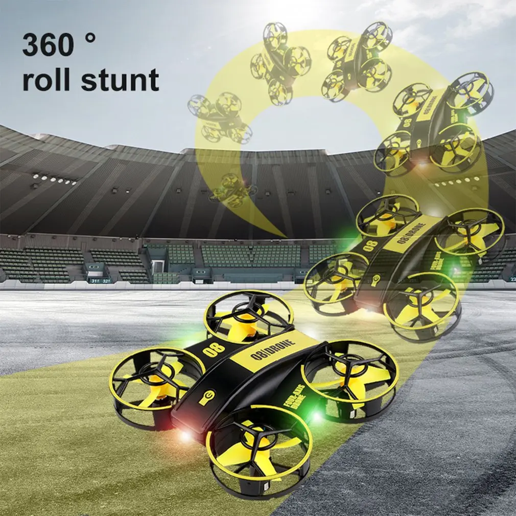 

RH821 Mini RC Drone Headless Drones Mini RC Quadrocopter With LED Light One Key Land Auto Hovering Flysky Toy Gift
