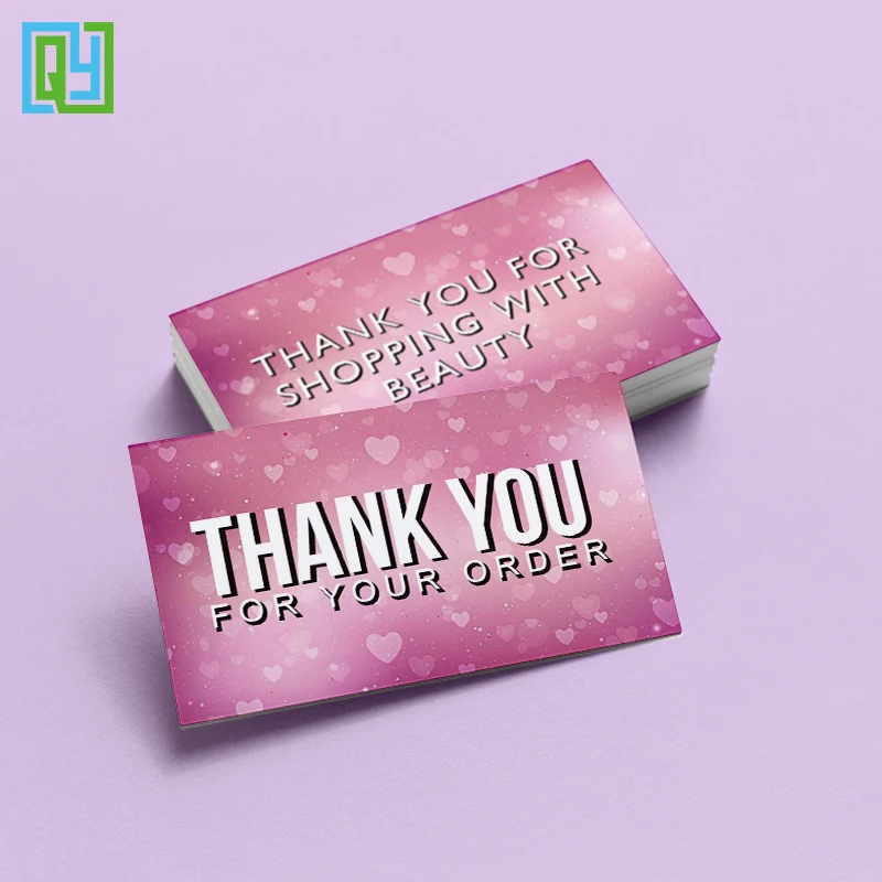 

30pcs 90x54mm Thank You for Your Order Business Cards Shopping Purchase Thanks Greeting Appreciation Gift Tag Card