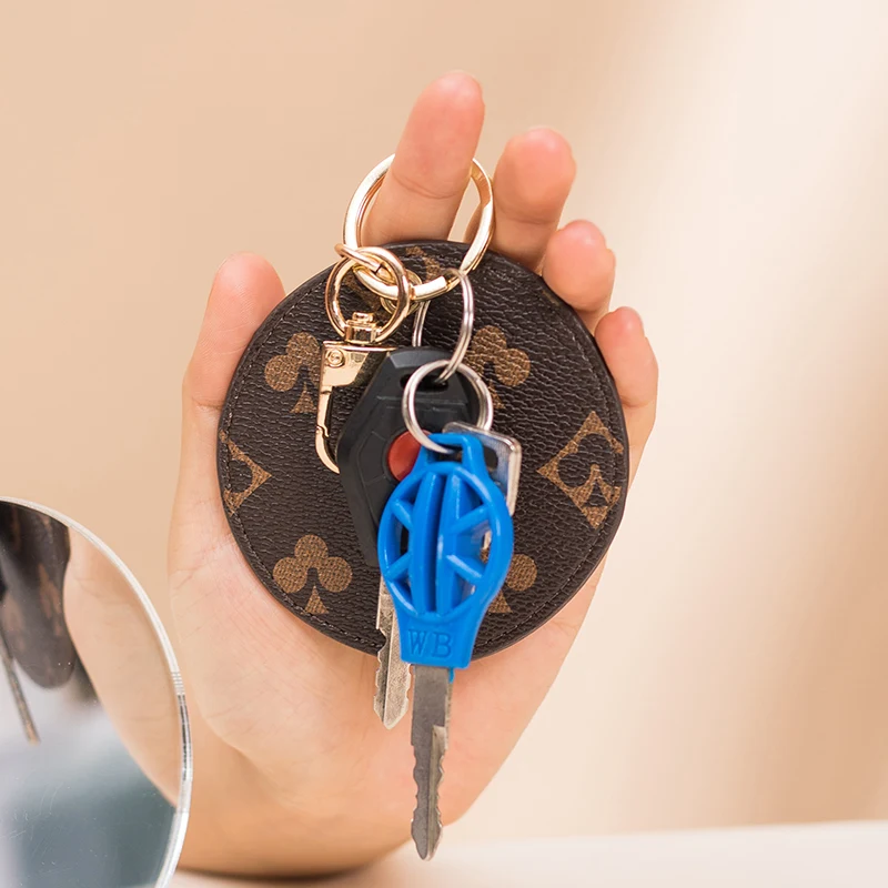 

Keychain Pendant Round Cake Pendant Car Keychain Pendant Key Ring Ring Bag