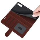 Кожаный чехол для Sony Xperia 1 III  5 III  10 III ударопрочный Силикон + Чехол-книжка с откидной крышкой для Xperia Pro-I