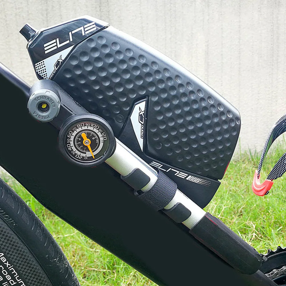 

Велосипедный мини-насос GIYO 120PSI 27 см, умный рот с барометром, портативный насос, универсальный комплект насадок, воздушный насос для велосипе...