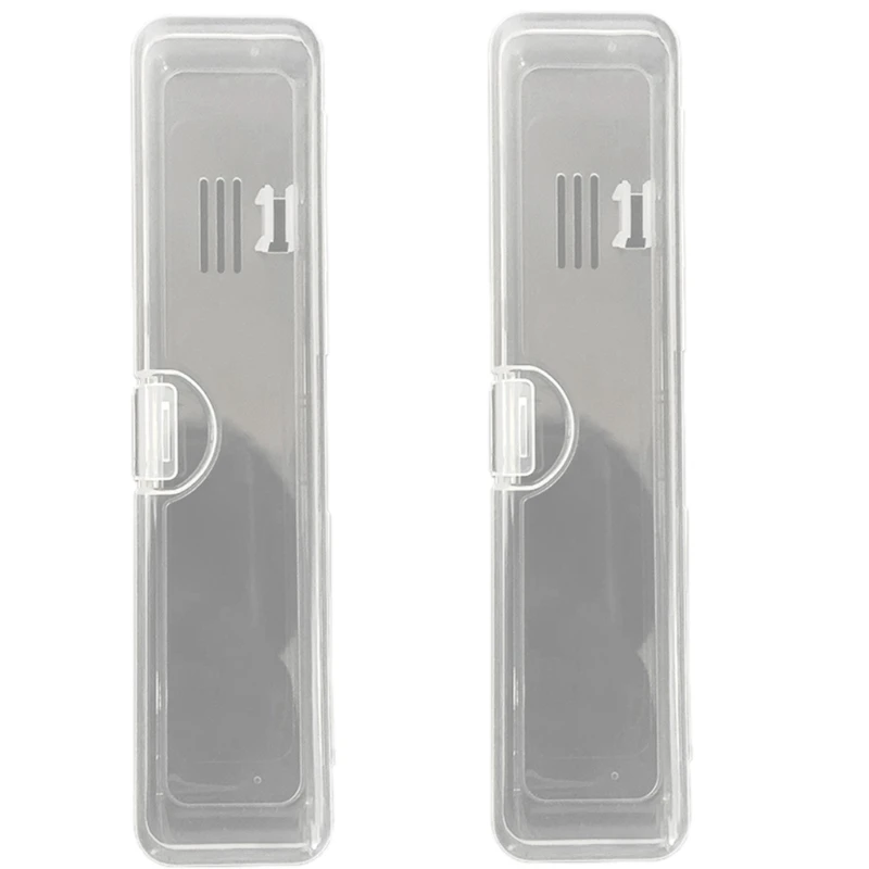 

2pcs Portable Travel Toothbrush Case Toothbrushes Storage Toothpaste Container