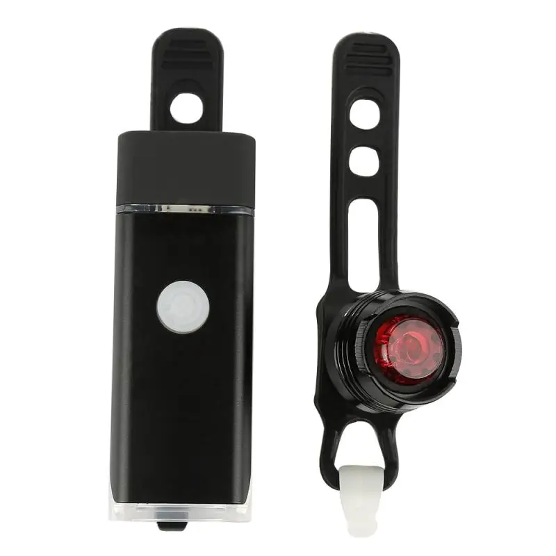 

Bicycle Warning Tail Light Safety Front Rear Lights Bike USB Charging Waterproof Highlight MC Headlight Black Gems Dropshipping