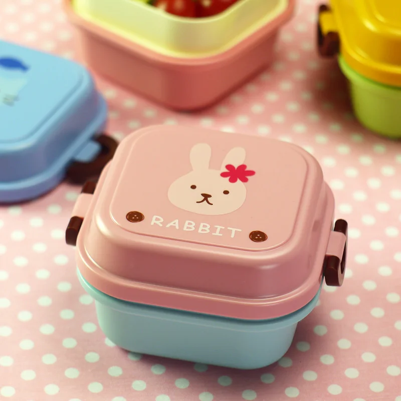 Мультфильм Ланч-бокс микроволновая печь Lancheira Comida закуски Bento коробки для детей контейнер для еды столовая посуда детский Пикник школьный Ланчбокс