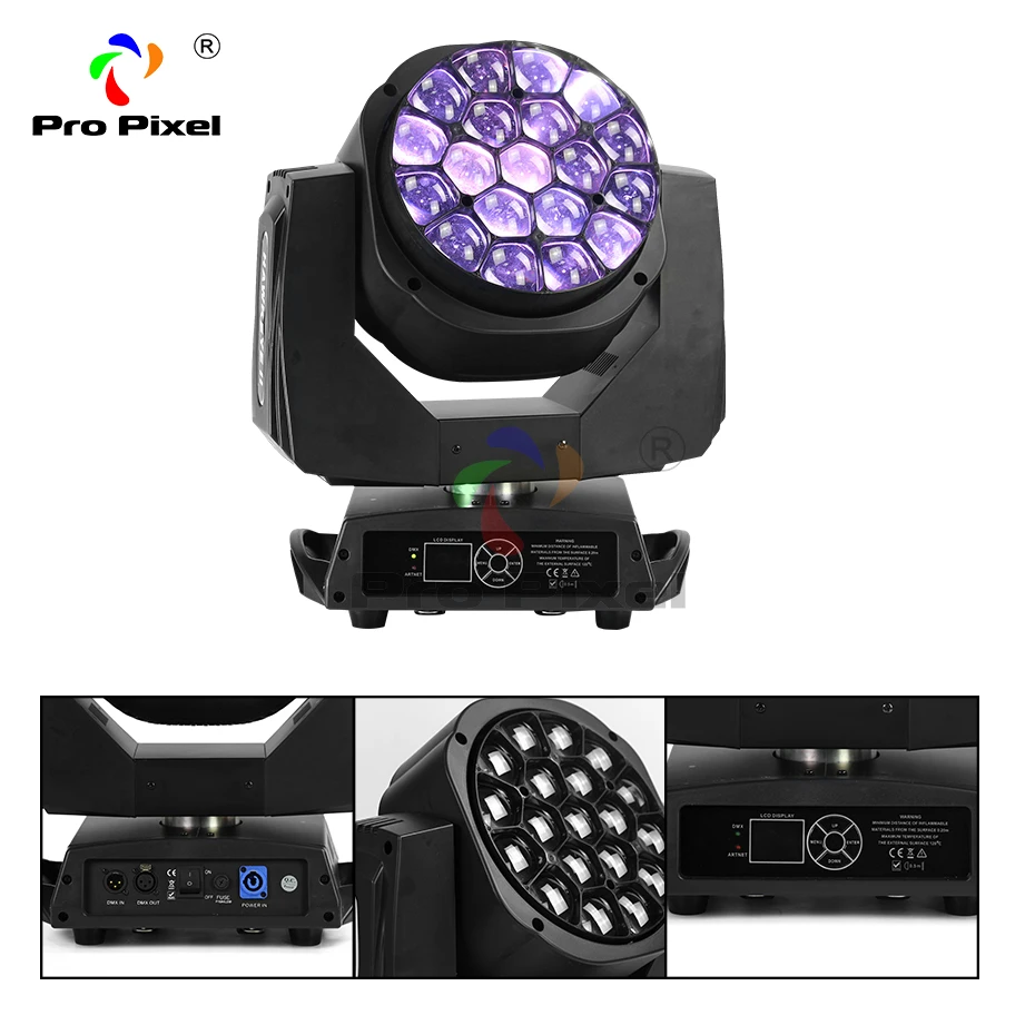 Большой пчелиный глаз движущийся головной свет RGBW 4в1 луч мыть Zoon сценический Dmx