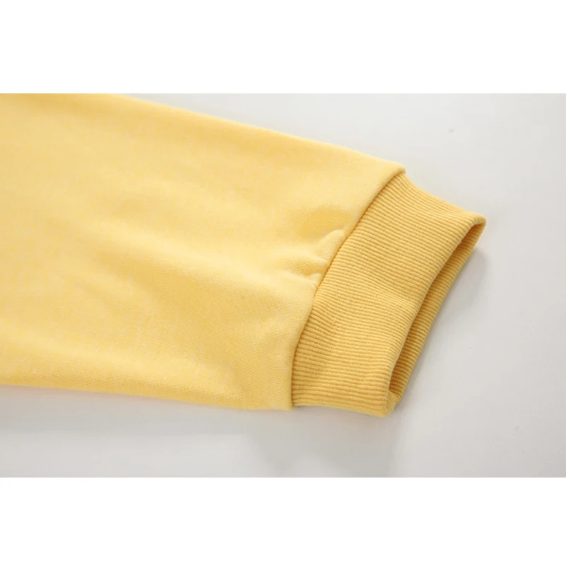 

Pullover Women's Sweatshirt For Ladies O Neck Long Sleeve Yellow Sweatwear Oversized Sweet Retro Streetwear Relax Hip-Hop Tops