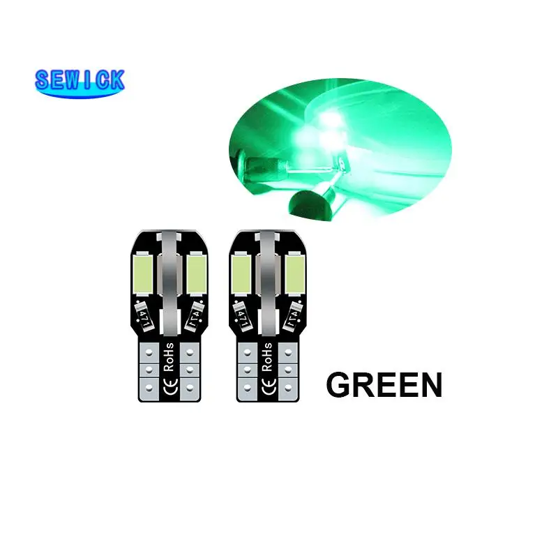 300Pcs Best Price T10 Canbus Error Free 194 168 W5W 8 LED 5730 SMD White Car Auto Side Wedge Parking Lights Lamp Bulb DC12V - купить по