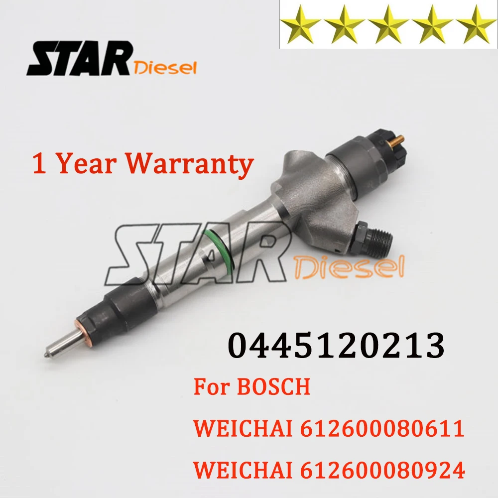 

0445120213 Common Rail Injector 0 445 120 213 Fuel Injection 0445 120 213 For WEICHAI 612600080611 WEICHAI 612600080924