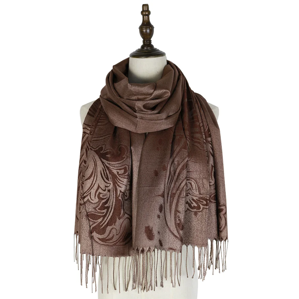 Жаккардовая шарф района женский Дамы Обертывания Платки Шарфы женские роскошные