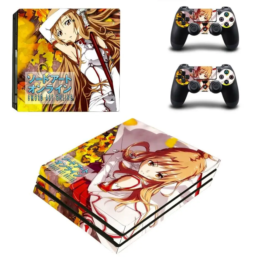 Наклейка Sword Art Online SAO PS4 Pro наклейка Play station 4 наклейки для PlayStation чехол консоли и